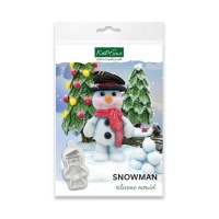 Molde de Silicone Boneco de Neve 8 x 5 cm - Katy Sue Mould