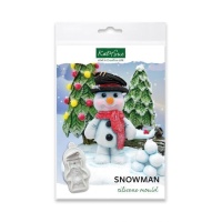 Molde de silicone de boneco de neve de 8 x 5 cm - Katy Sue Mould