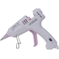 Pistola de silicone 20 W branco e rosa - Artis decor - 1 unidade