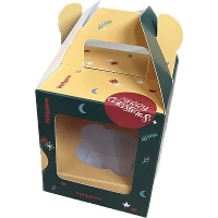 Caixa para 1 cupcake de Natal