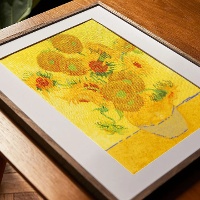 Kit de ponto-cruz - Girassóis de Van Gogh - DMC