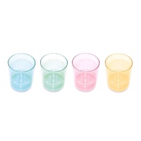 Copos de shot de cores pastel sortidas de 33 ml - 10 unidades