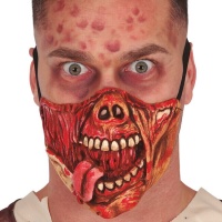 Meia-máscara de zombie
