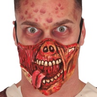 Meia máscara de zombie