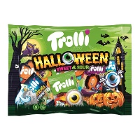 Bolsa de guloseimas de Halloween - embalagem individual - Trolli Halloween doce & azedo - 360 gr