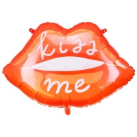Balão labial Kiss me 86,5 x 65 cm - Partydeco