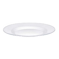 Prato de 20,5 cm transparente redondo - 1 unidade