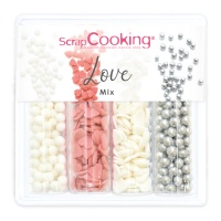 Kit de polvilhos sortidos Love 56 gr - scrapcooking