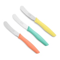 Conjunto de 3 facas para manteiga com 9 cm de lâmina Nova - Arcos