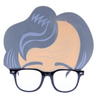 Óculos com a cabeça de Woody Allen