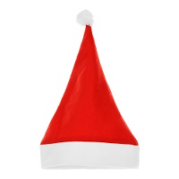 Gorro de Papai Noel clássico branco e vermelho