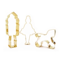 Cortadores de nozes, bailarina e cavalo de Natal - Scrapcooking - 3 unidades