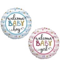 Balão Welcome Baby 46 cm - Grabo