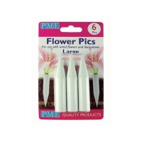 Espetos de flores grandes - PME - 6 pcs.