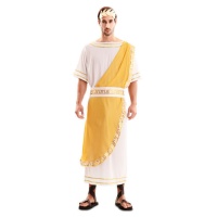 Fato de Imperador Romano Dourado para homem