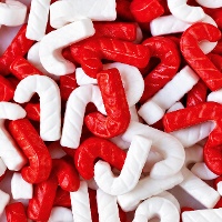 Sprinkles de bastões de caramelo de 70 g