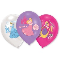 Balões de látex Disney Princess 27,5 cm - Amscan - 6 unid.