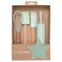 Conjunto de utensílios de pastelaria - Scrapcooking - 4 peças