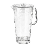 Jarra de 2 L de plástico com pontos e tampa