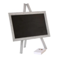 Cartaz de quadro negro com cavalete 24 x 15 cm
