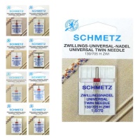 Agulha dupla universal para máquinas de costura - Schmetz