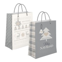 Saco de Natal para prendas nórdicas 32 x 26 x 10 cm - 1 unid.