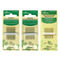 Agulhas para apliques com olho de ouro - Clover - 15 unid.