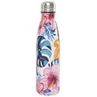Garrafa de 500 ml de flores tropicais