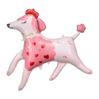 Balão cãozinho apaixonado 119 x 108 cm - Partydeco
