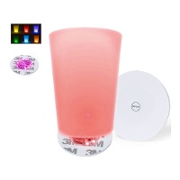 Porta-copos com 6 LEDs para iluminar bebidas de 6 cm