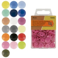 Fechos de mola coloridos de 1,2 cm - Mediac - 30 pares