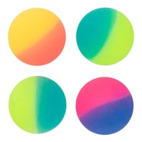 Bolas de cor néon em cores sortidas 3 cm - 4 unidades