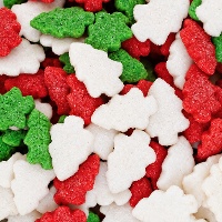 Sprinkles em forma de árvores de Natal, 70 g