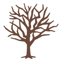 Árvore do Dia das Bruxas sem folhas com corte fino ZAG