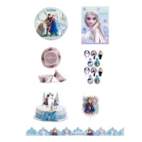 Pack de festa de aniversário Frozen - Dekora - 7 produtos