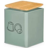 Pote para cápsulas de café verde menta