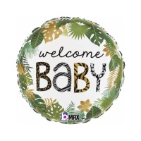 Balão redondo Jungle Welcome Baby 46 cm - Grabo