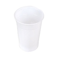 Copos de plástico brancos de 200 ml - 100 unid.