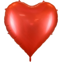 Balão coração vermelho XXL 1,36 x 1,29 m