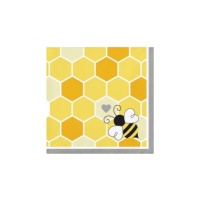 Guardanapos Baby Bee 12,5 x 12,5 cm - 16 unid.