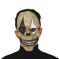 Máscara de caveira de arlequim em látex