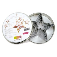 Cortadores estrela - Scrapcooking - 6 unidades