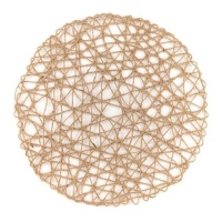 Individual de mesa de juta com 38 cm