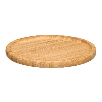 Bandeja redonda de bambu 20 x 20 cm para petiscos