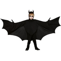 Fato de morcego escuro para crianças