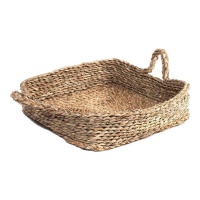 Tabuleiro decorativo de algas 30 x 30 cm - DCasa