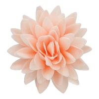 Oblea de flor de Peônia laranja degradê de 12,5 cm - FunCakes - 1 unidade