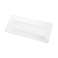Molde de plástico para torrão e chocolate em pequenas ondas 14 x 3,3 x 2,5 cm - Pastkolor