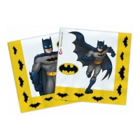 Guardanapos compostáveis Batman 16,5 x 16,5 cm - 20 unid.