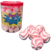 Torção de morango em pote - Creamy Twist - 125 unidades